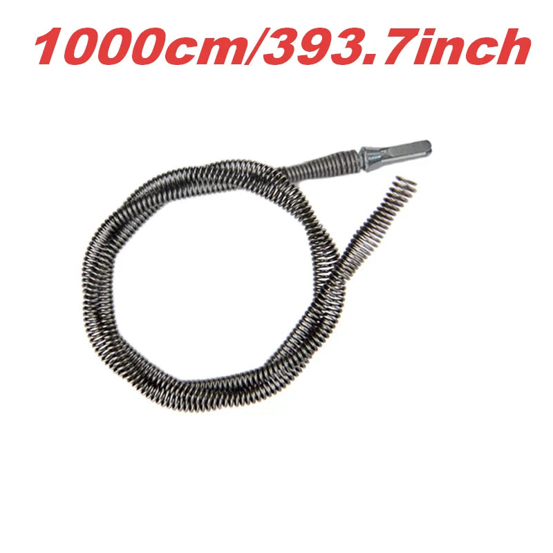 Flexible Pipe Sewer Unblocker Tool - 1m to 5m Drain Cleaning Rods