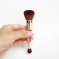 Double-Ended Makeup Brush for Face & Concealer Application - Synthetic Cruelty-Free