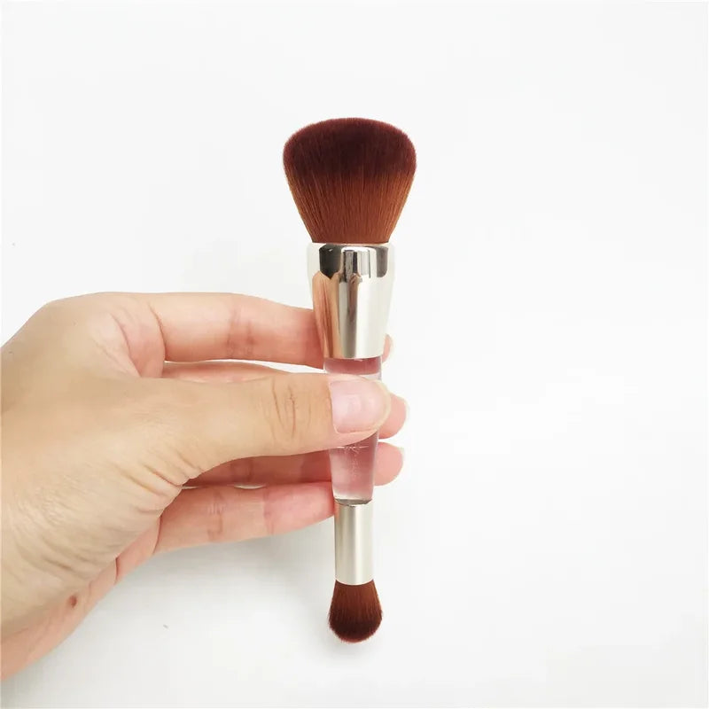 Double-Ended Makeup Brush for Face & Concealer Application - Synthetic Cruelty-Free