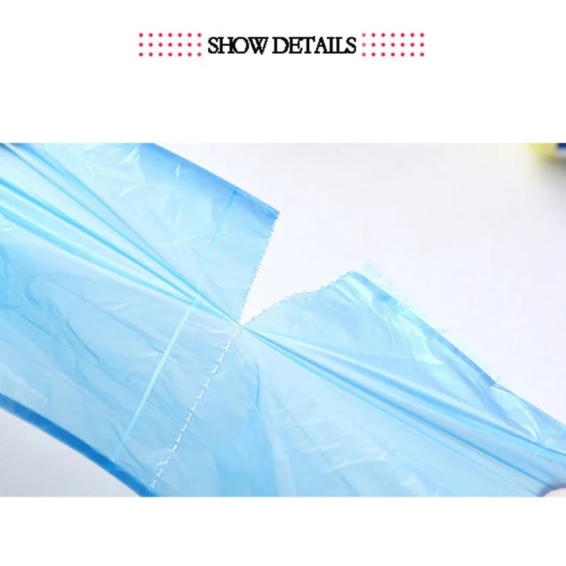 Disposable Garbage Bags Pack - 5 Rolls, 100Pcs, Durable & Odor-Resistant