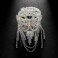 Fashion Adjustable Crystal Tassel Arm Chain Rhinestone Upper Arm Bracelet Party Jewelry