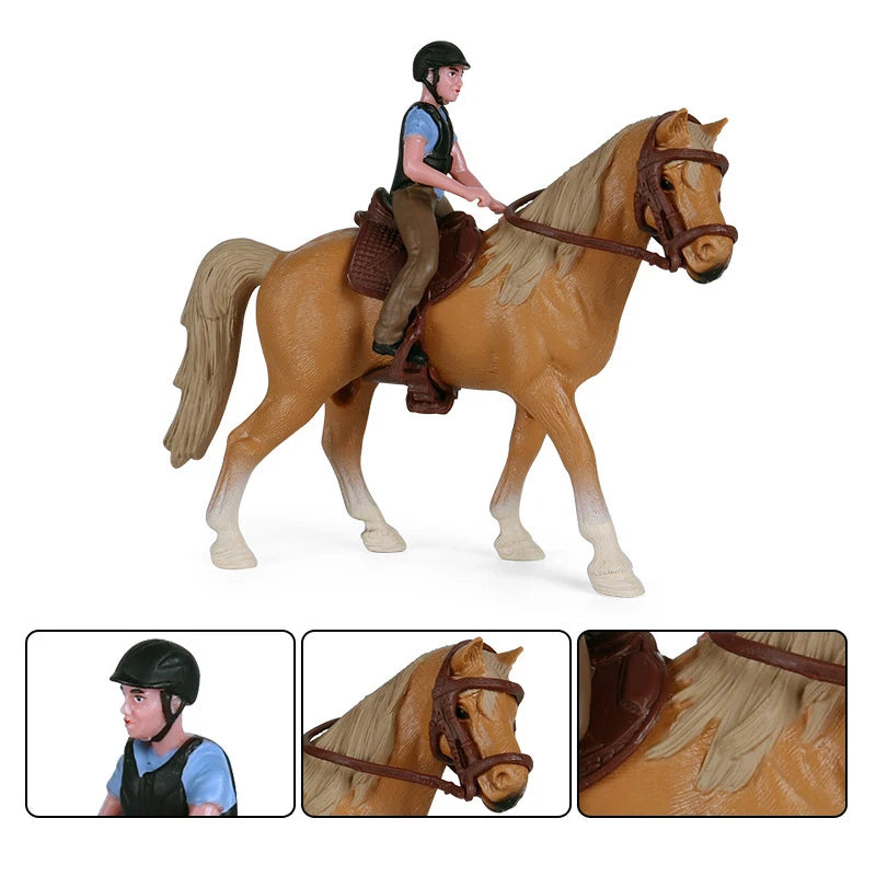 Kids Horse Animal Model Set - Simulation Toy Figures for Play & Collection