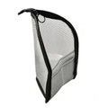 Clear Mesh Cosmetic Bag for Travel and Makeup Organization with Zipper Closure