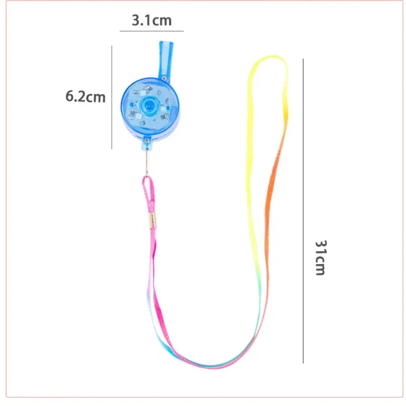 LED Cheer Props Flash Whistle Set for Kids' Parties and Events