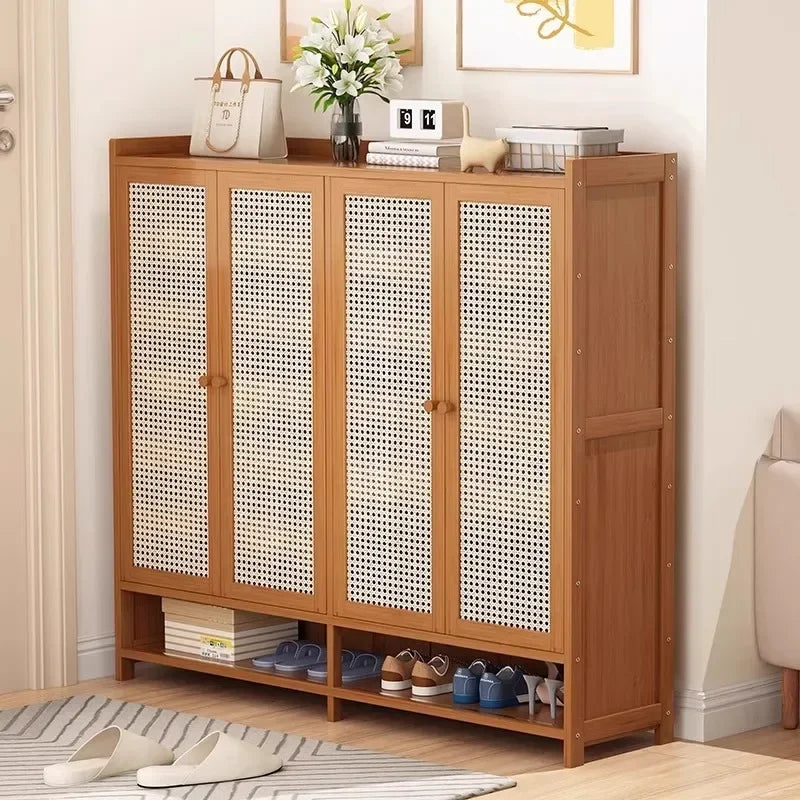 Door Mounted Shoe Rack Multi-Layer Wall Organizer Dust-Proof Storage Solution
