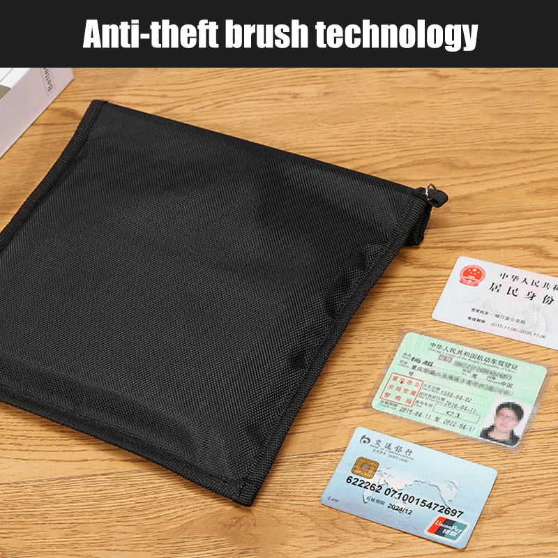 Faraday Signal Blocking Bag for Phones, Cards & Devices - Anti-Radiation Privacy Pouch