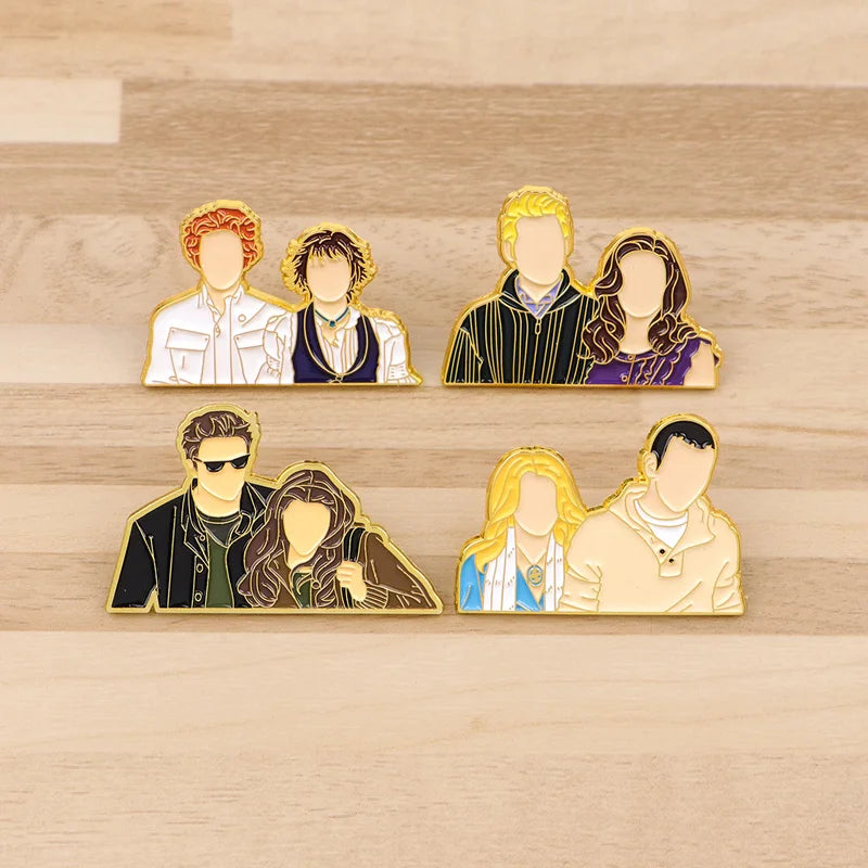 Twilight Enamel Pin TV Show Vampire Brooch for Women Backpack Clothing Accessories