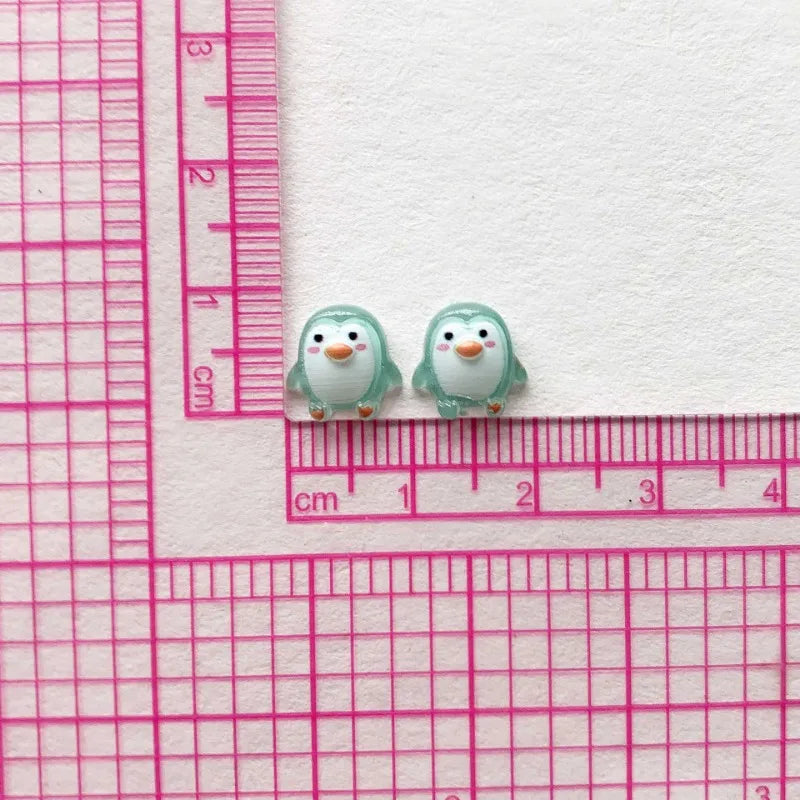 50pcs Resin Penguin Figurines Miniature DIY Craft Decorations Wedding Scrapbook