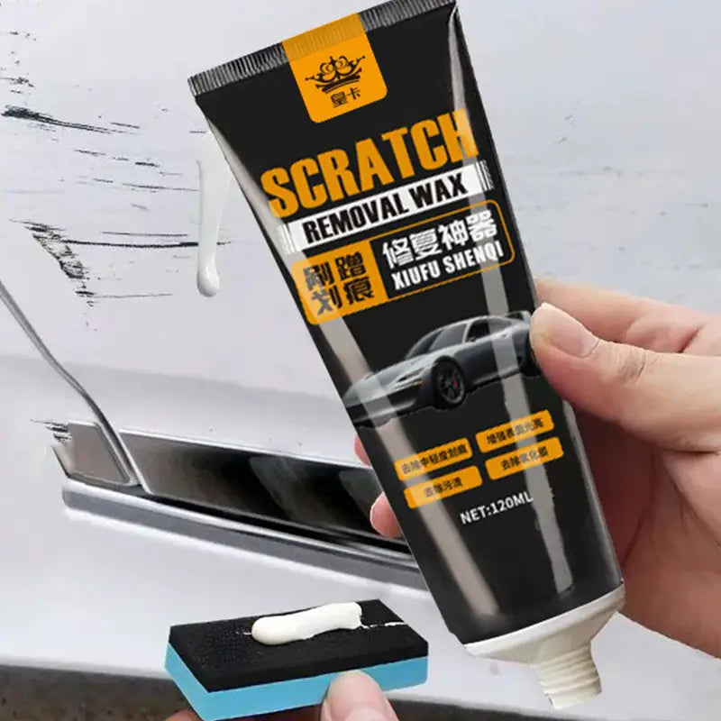Car Scratch Remover Wax 120ml - Deep Surface Repair & Gloss Protection