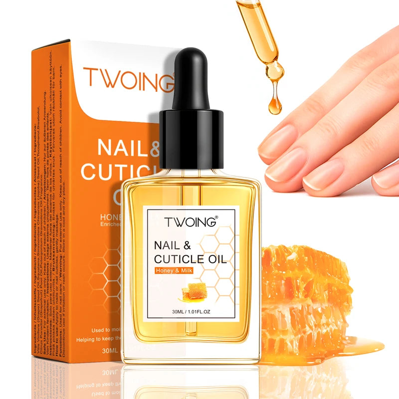 Honey Milk Cuticle Oil - 30ml Nail & Cuticle Moisturizer for Dry & Thin Nails