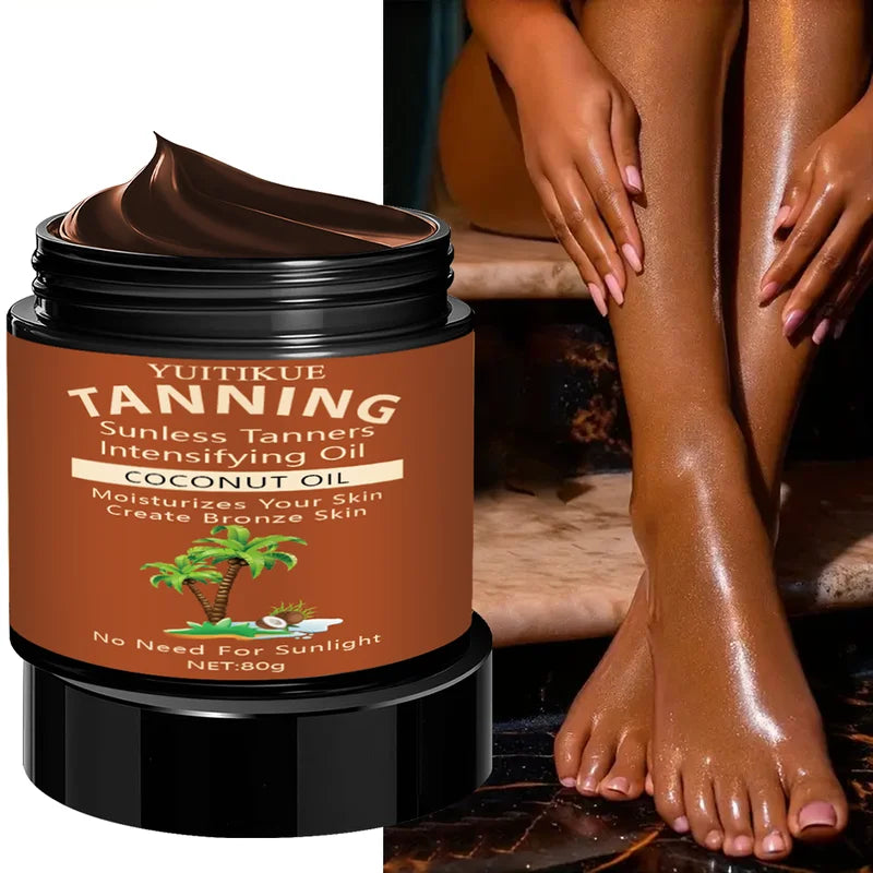 Bronzed Glow Tanning Cream with Coconut Oil - No Sun Needed