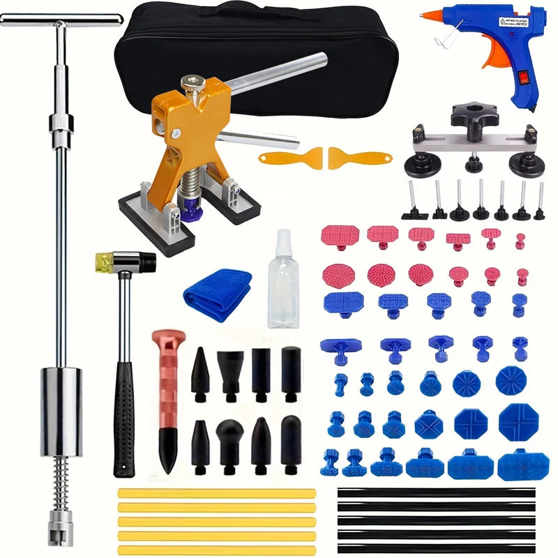 Car Dent Repair Kit with Slide Hammer and Suction Cup for Auto Body Paintless Removal