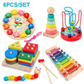 Wooden Montessori Toys Set for Kids 3-6 Years Educational Development Gift