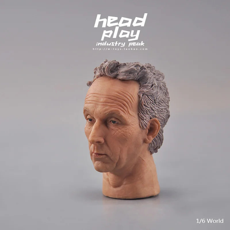 6-Inch Collectible Military Head Sculpt for 1/6 Action Figures - Asian & European Styles