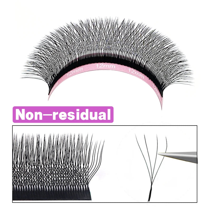 False Eyelash Extensions Mega Volume 3D 4D 5D W Shape Faux Mink Natural Soft Lashes