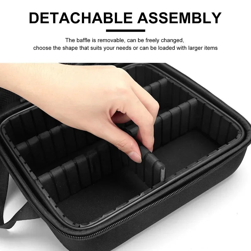 Portable Hairdresser Tools Storage Bag with Scissors Clips and Comb Case Waterproof Salon Organizer for Travel