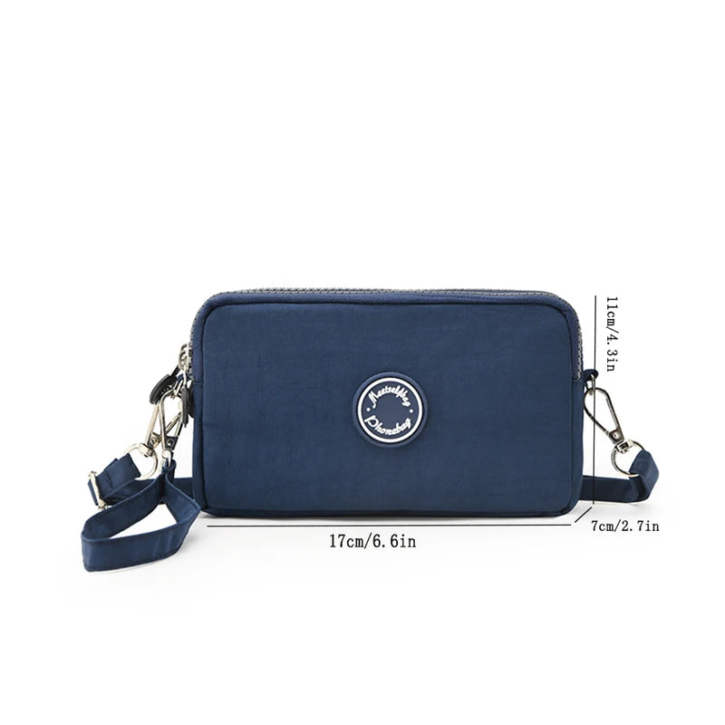 Mini Phone Bag for Small Change, Shoulder & Neck Carry, Cloth Material