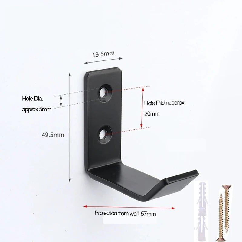 Heavy Duty Metal Utility Wall Hooks for Garage, Warehouse & Home Organization