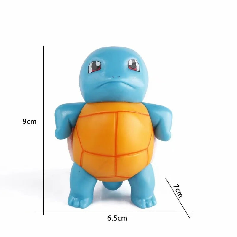 Pokemon Squirtle Action Figure PVC Model with Sun Glasses Collectible Toy for Kids and Gift