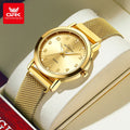 Women's Quartz Watch with Stainless Steel Mesh Strap Waterproof Fashion Wristwatch