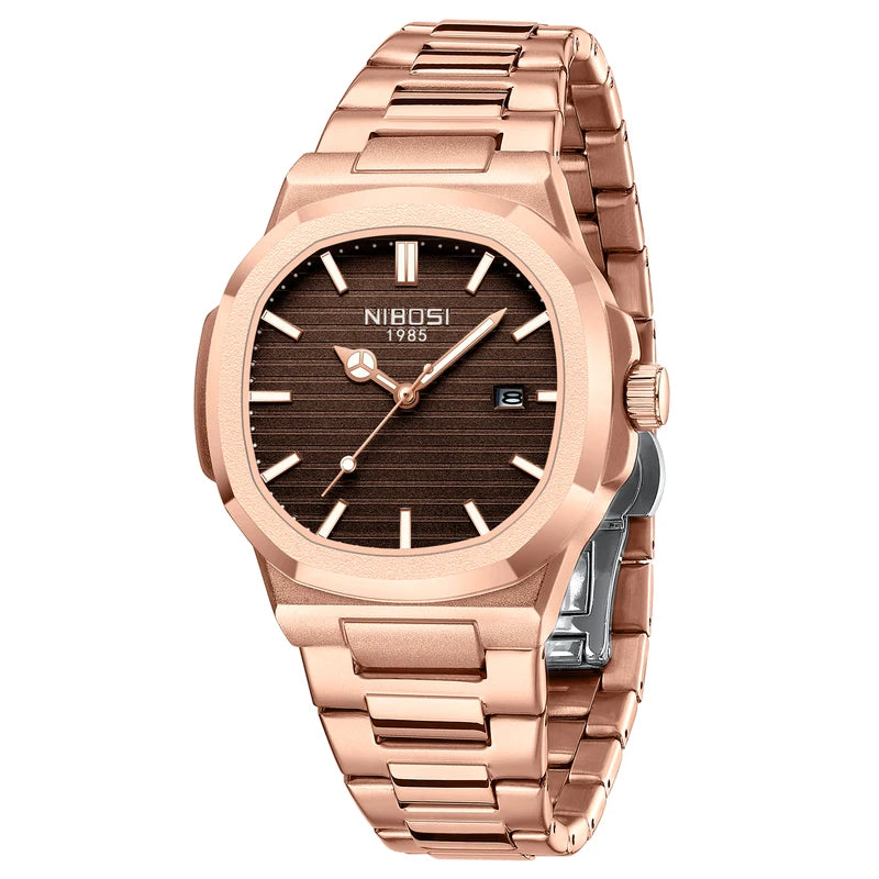 Men's Military Style Quartz Watch Waterproof Auto Date Wristwatch