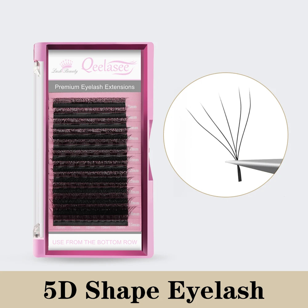 False Eyelash Extensions Mega Volume 3D 4D 5D W Shape Faux Mink Natural Soft Lashes
