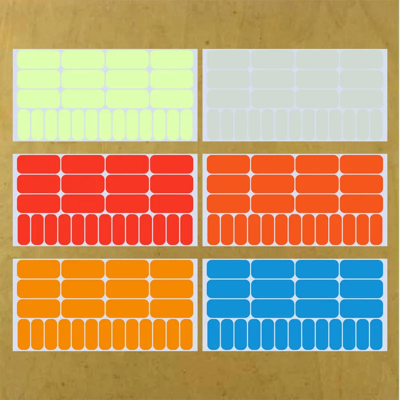 Glow in the Dark Switch Button Sticker Luminous Wall Decor RGB Color Options