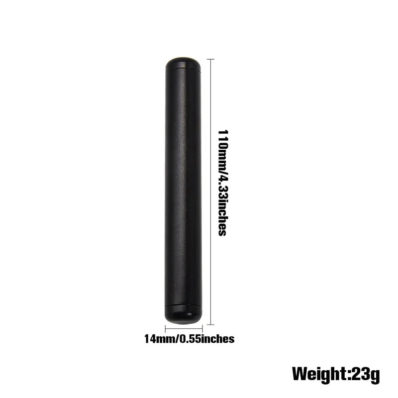 110MM Aluminum Airtight Storage Tube Container Light Weight Smell Proof Waterproof Pill Tobacco Accessory