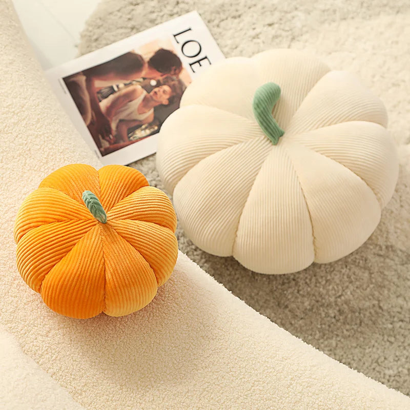 Kawaii Nordic Halloween Pumpkin Plush Toy for Kids - Soft Decorative Doll & Throw Pillow