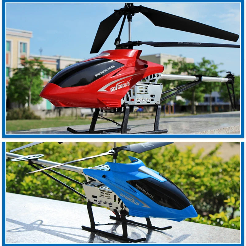 Large RC Helicopter with Remote Control 80cm Outdoor Drone Toy for Kids
