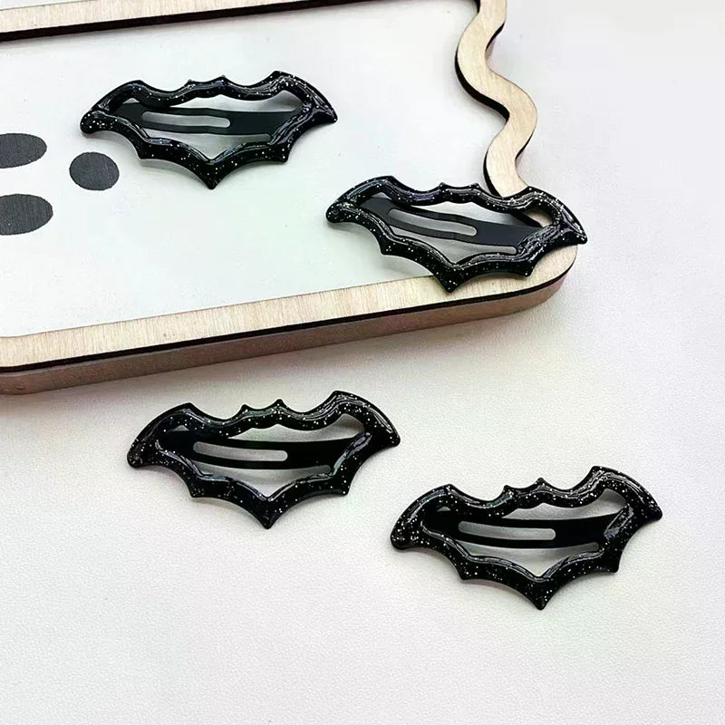 10-Piece Halloween Bat Hairpins Set Multi-Color Cute Hair Accessories for Women Girls