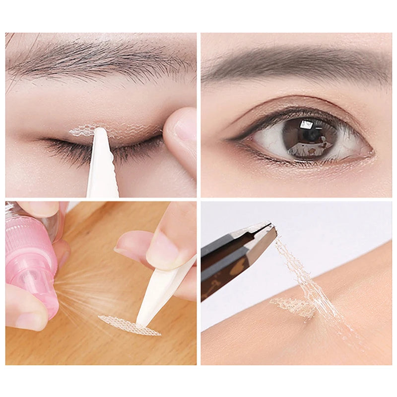 Water-Activated Double Eyelid Tape Set - Invisible, Glue-Free, Long-Lasting, 360 Pieces
