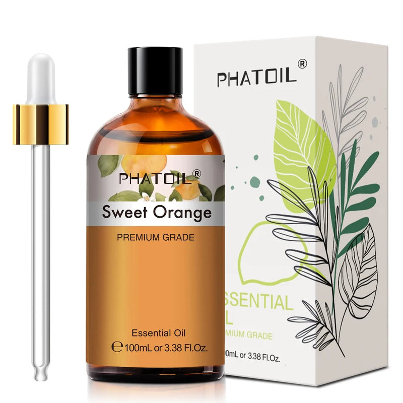 Sweet Orange Essential Oil for Diffusers & Aromatherapy, 100ml