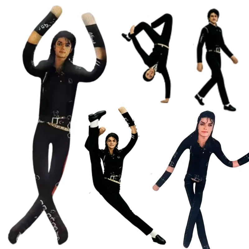 Anime Michael Jackson Plush Doll - Adjustable Articulated Cosplay Figure, Room Decor & Collectible Gift