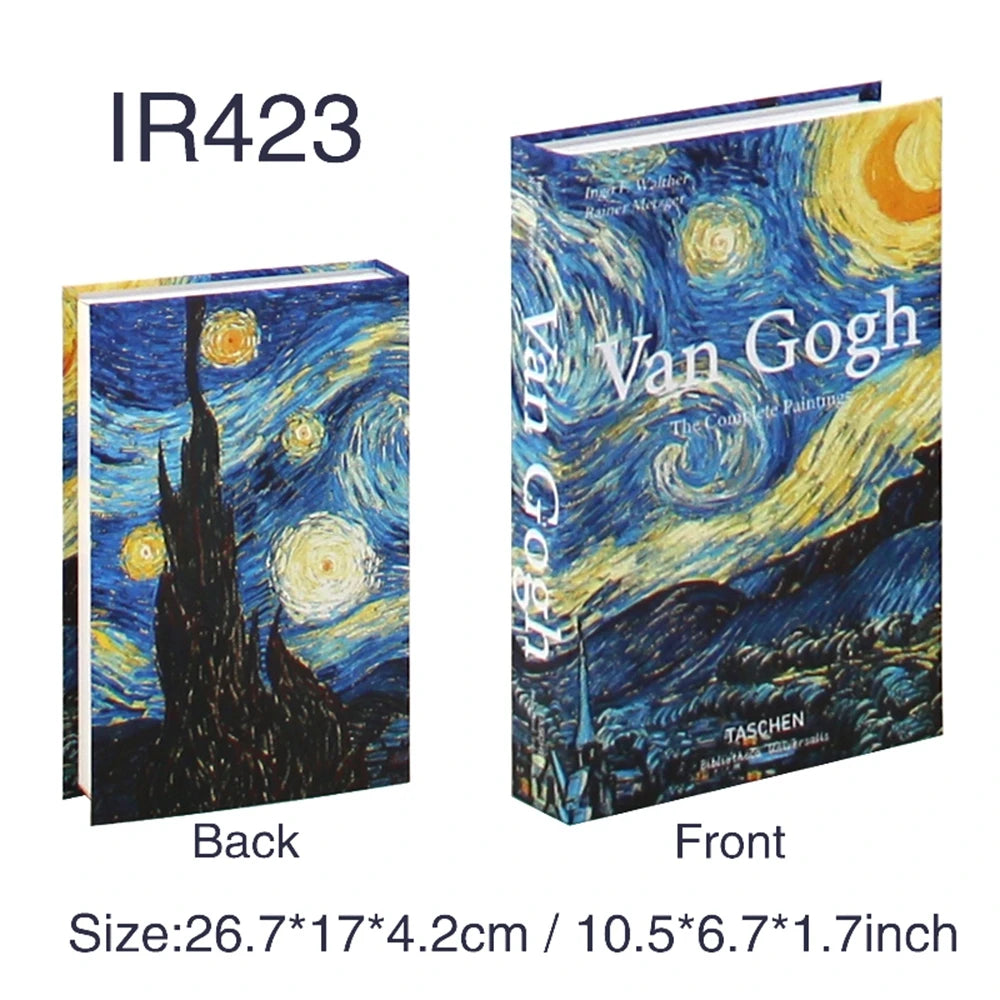 Fake Book Storage Box for Living Room Home Decor - Nordic Style, 26.7x17x4.2cm