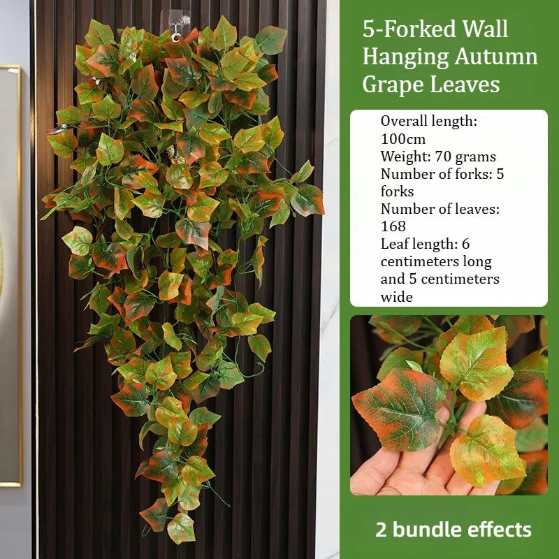 Artificial Maple Leaf Wall Hanging - Fall Decor for Wedding, Halloween, Christmas, Home
