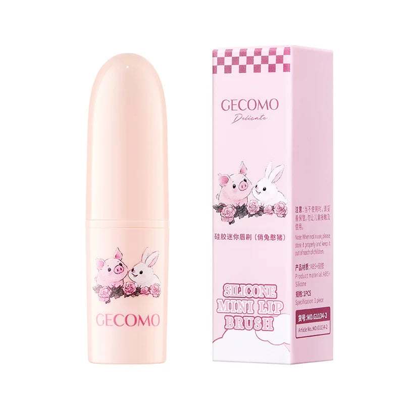 Mini Silicone Lip Brush for Lipstick Application & Coloring - Easy to Clean