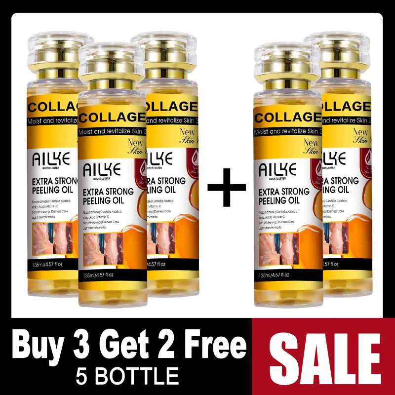 Collagen Peeling Oil for Skin Whitening & Exfoliation - All Skin Types