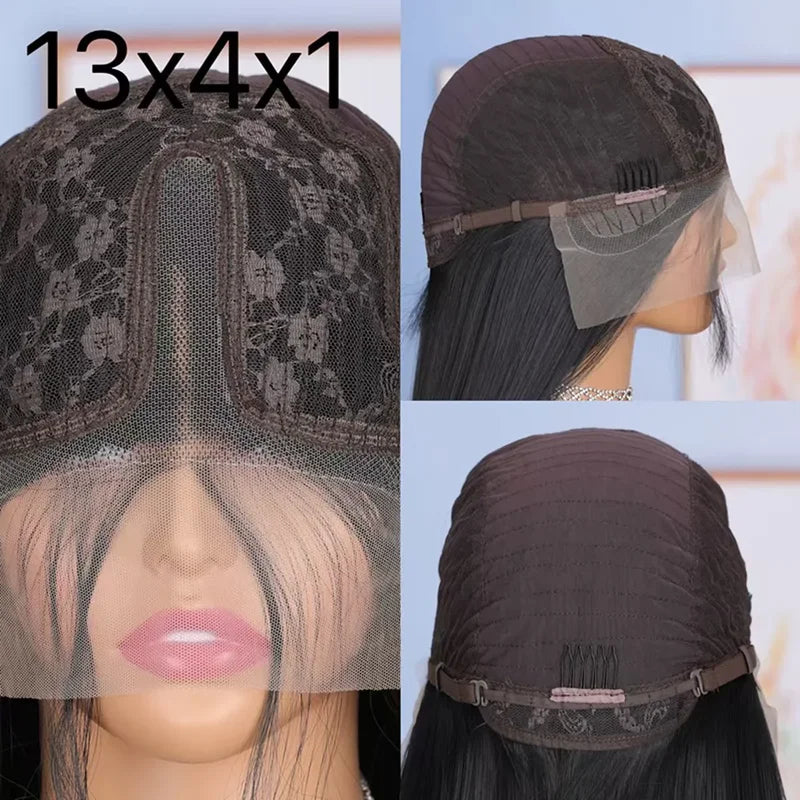 Synthetic Lace Front Wig for Women 13x4 Natural Hairline Preplucked Baby Hair Glueless Cosplay
