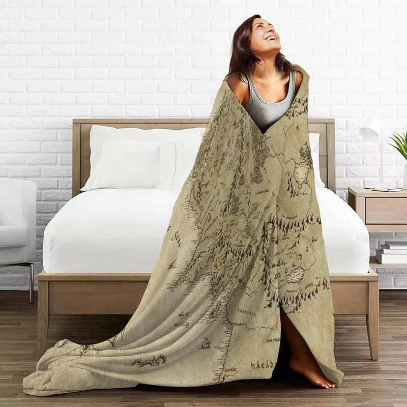 Warm Skin-Friendly Blanket for All Seasons - Family & Office Use