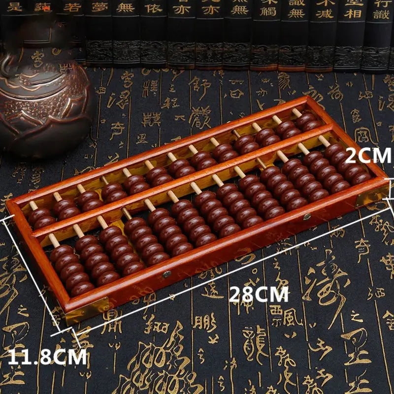 Wooden Abacus 13-Digit Counting Rack Educational Math Toy Montessori Learning