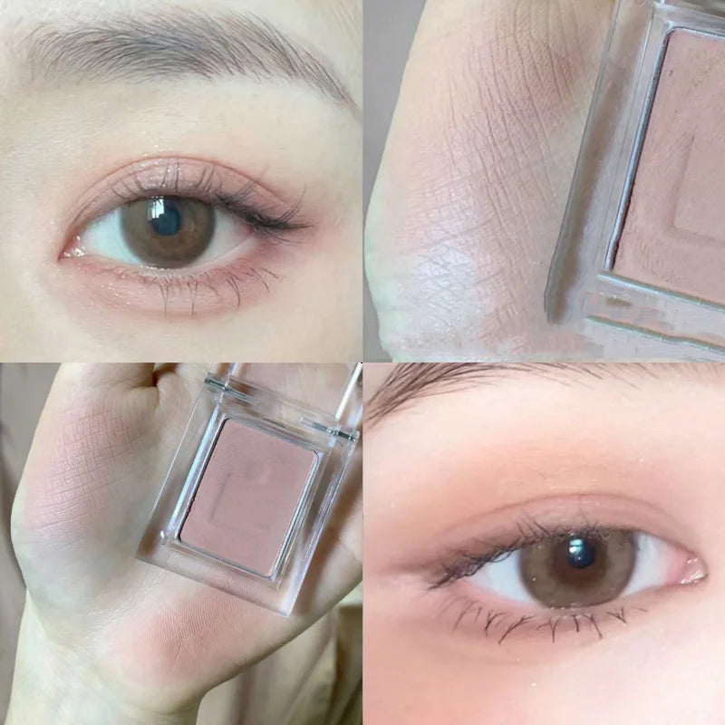Matte Shimmer Eyeshadow Powder Face Highlighter & Contour Makeup Set Waterproof Long-Lasting