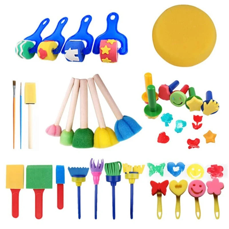 Children's Painting Sponge Brush Set - Art & Craft Toys for Kids