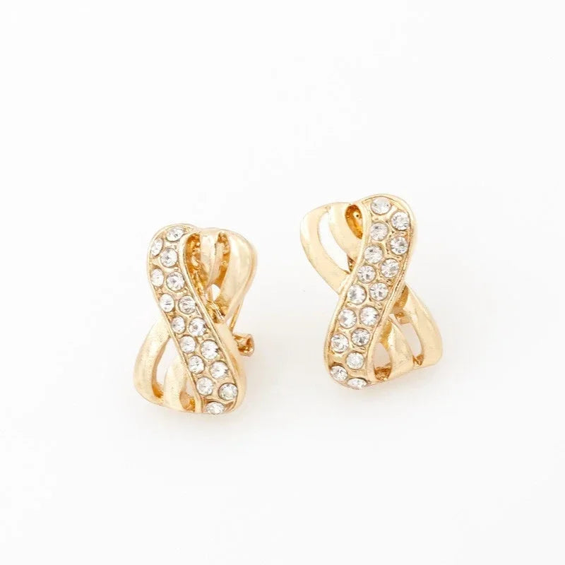 Gold Plated Jewelry Set for Women Dubai African Bridal Wedding Accessories