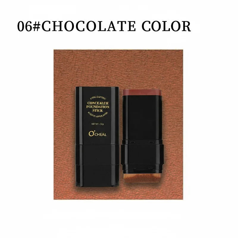 Full Coverage Waterproof Foundation Stick - Oil-Control Face Base for Velvet Makeup