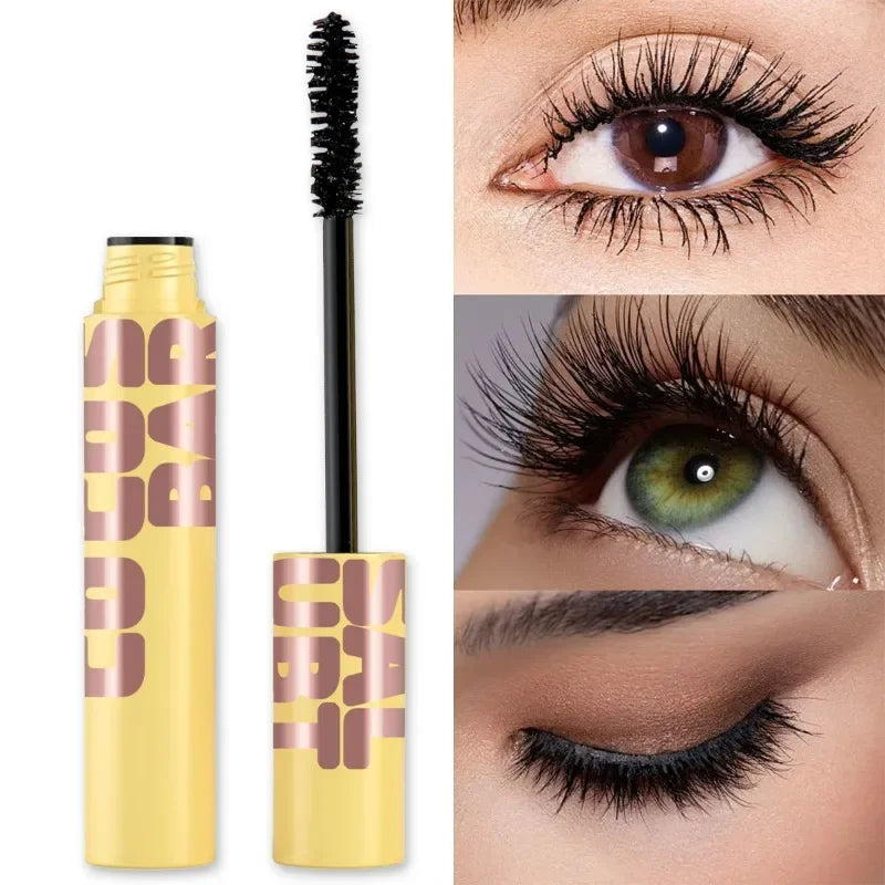 Waterproof Lengthening Curling Mascara with Silk Fibers - Black Lash Extension