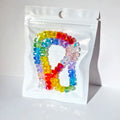 Rainbow Glass Beads for Jewelry Making - Flat & Round Beads for DIY Bracelets & Necklaces