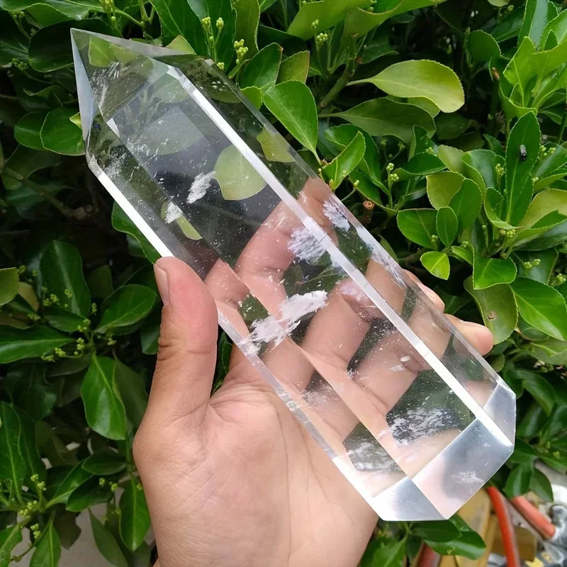Premium White Melting Point Polished Quartz for Meditation Reiki Chakra Balance Home Decor