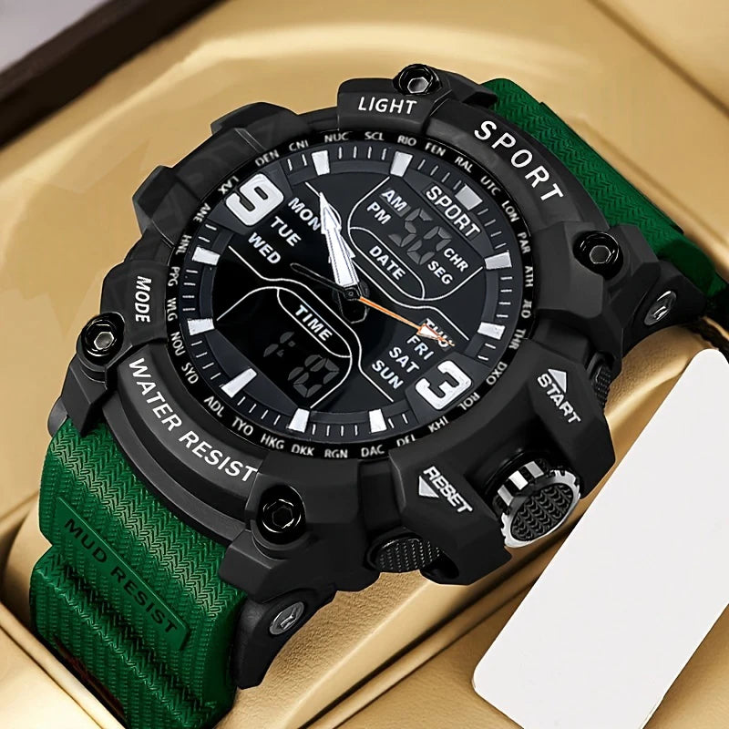 Men's Sports Watches Large Dial Waterproof Electronics Gift