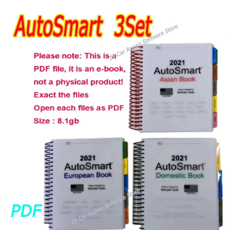 AutoSmart 3 E-Book Set for Asian, European & Domestic Cars - Repair Manual PDFs